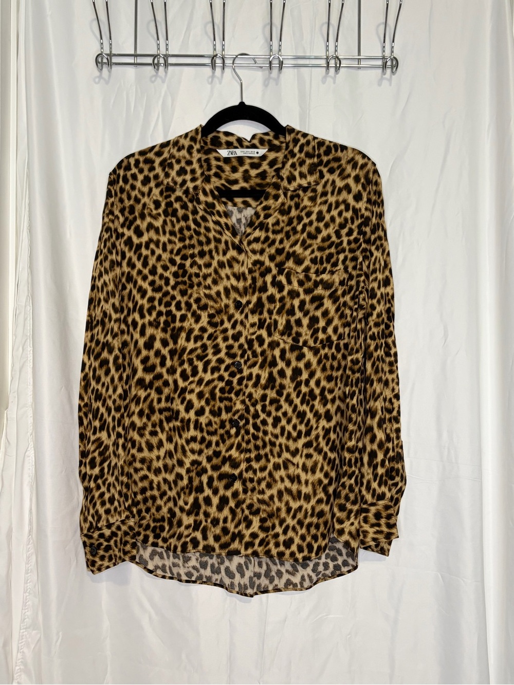 Zara Leopard Print Jumpsuit - Black and Tan - Picture 10 of 16